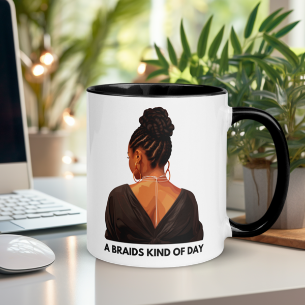 Black Girl Braid Hairtyle Coffee Mug